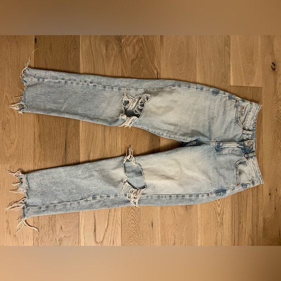 Garage blue washed ripped jeans - Picture 4 of 4